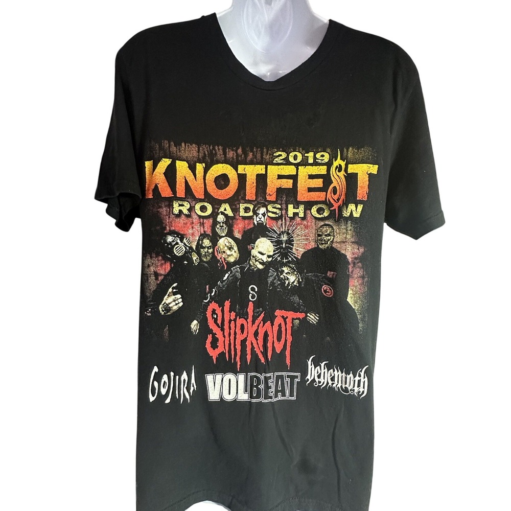 Official KNOTFEST Roadshow Tour T-Shirt 2019  SLIPKNOT/GOJIRA/BEHEMOTH/VOLBEAT